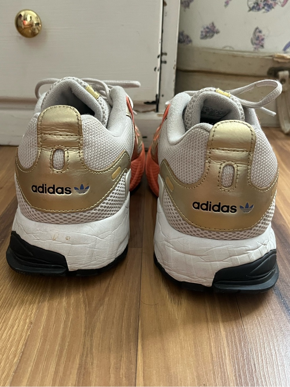 Adidas EQT Gazelle Bliss Gold Coral Sneakers EE7747 Men's Size 9 - Picture 3 of 9